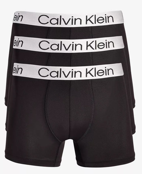 Calvin Klein Men's 3pk Chromatic Brushed Micro Trunks Underwear