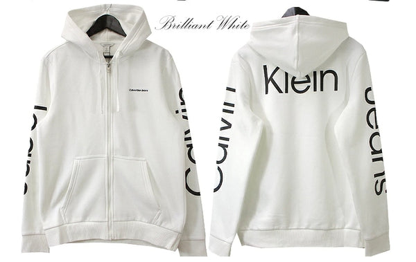 Calvin Klein LS TRAVELING LOGO FULL ZIP HOODIE