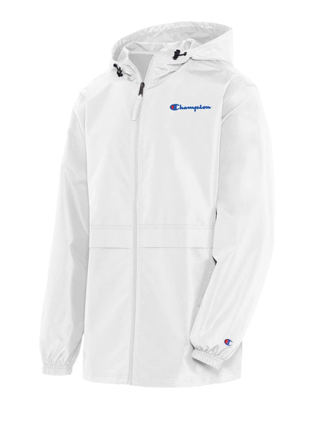 Champion V1015 men's packable jacket white