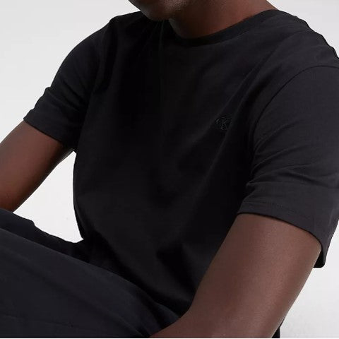 CALVIN KLEIN Smooth Cotton Monigram Logo T-Shirt