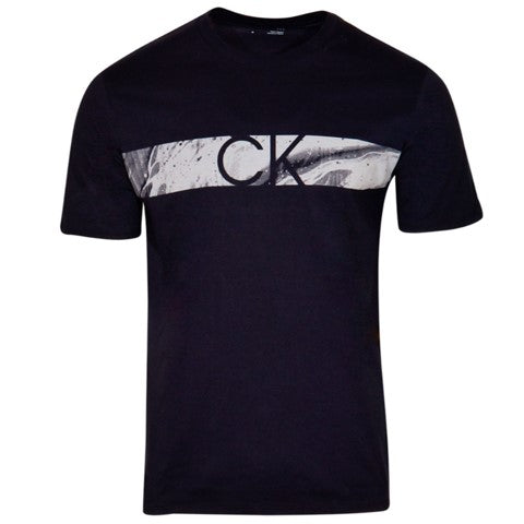 CALVIN KLEIN SS PAINTED MONOGRAM TEE
