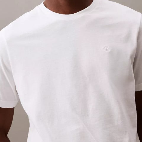 CALVIN KLEIN Smooth Cotton Monogram Logo T-Shirt