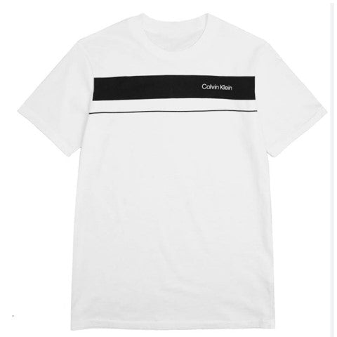 CALVIN KLEIN SS PIPING STANDAD LOGO CREW