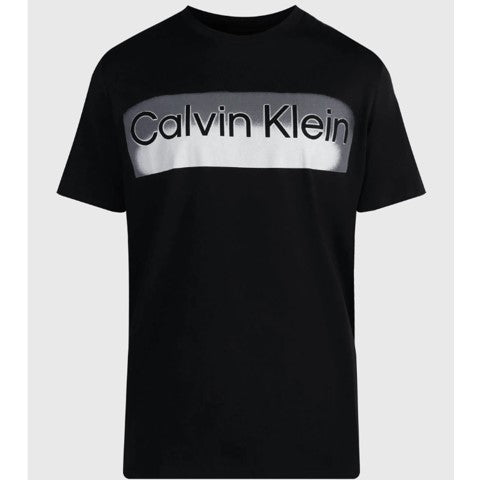 CALVIN KLEIN SS GLOW OUTLINE STANDARD LOGO CREWNECK TEE