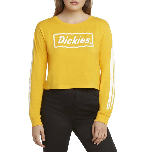 Dickies Women's Crop Top Logo Long Sleeve