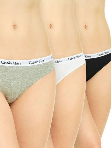 Calvin Klein Women's Carousel Cotton Bikini - 3 Pack