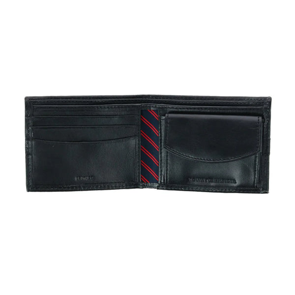 Tommy Hilfiger Men's Leather Ranger RFID Bifold Wallet with Coin Pocket