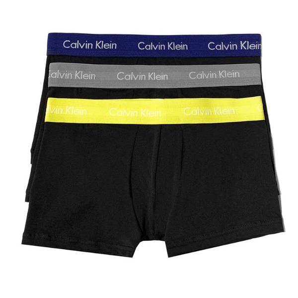 Calvin Klein Men's Cotton Stretch Low-Rise Trunks 3-Pack NU2664 Black –  HiPOP Fashion