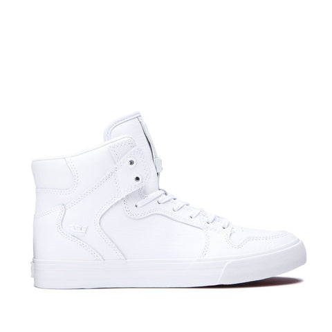 Supra White Vaider Hightop Shoes