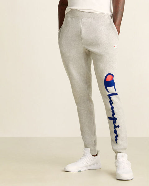 Champion Life Mens Joggers, Oversized Flock Script