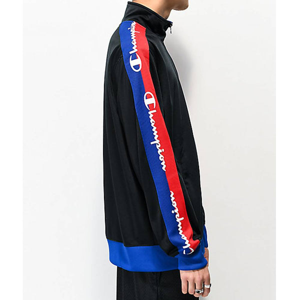 Champion Life Mens Track Jacket, Big C And Logo Taping 