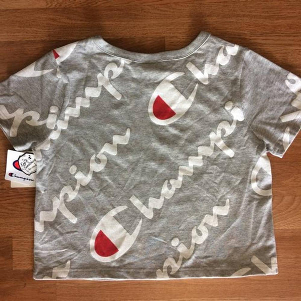 CHAMPION CROPPED TEE PRINT