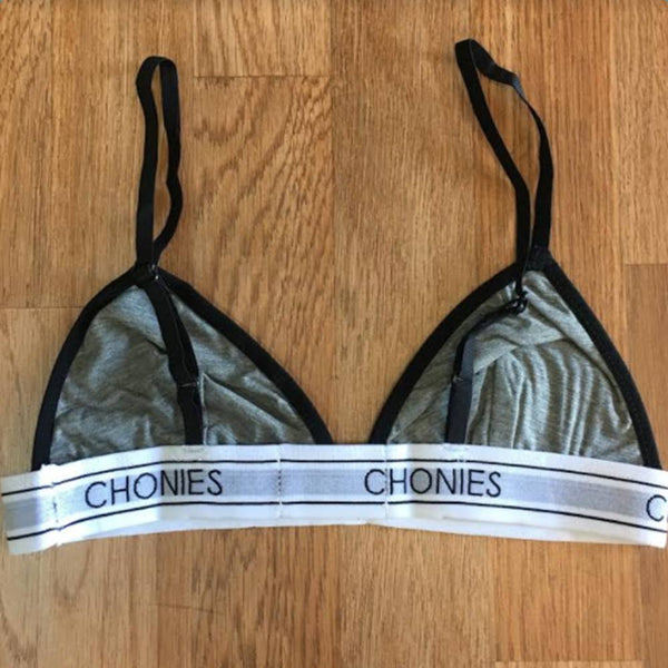 Chonies Contrast Triangle Bra