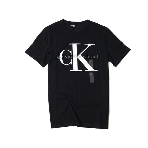 Calvin Klein Jeans Mens Ringer Basic T-Shirt Black