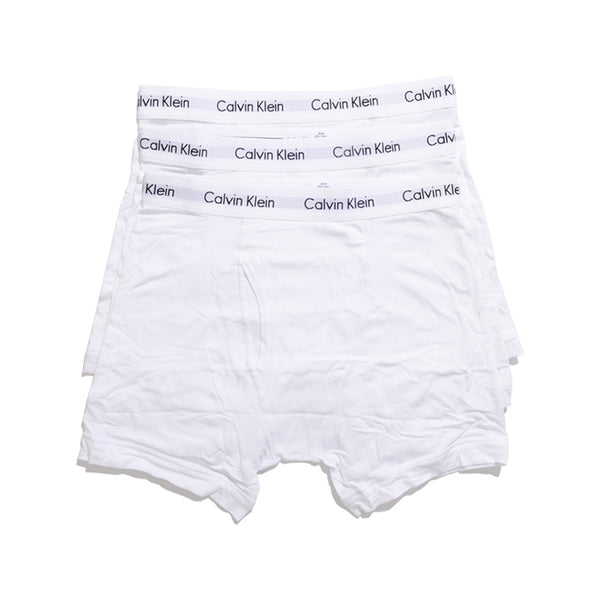 Calvin Klein Men's Cotton Stretch Boxer Briefs 3-Pack NU2666 All White