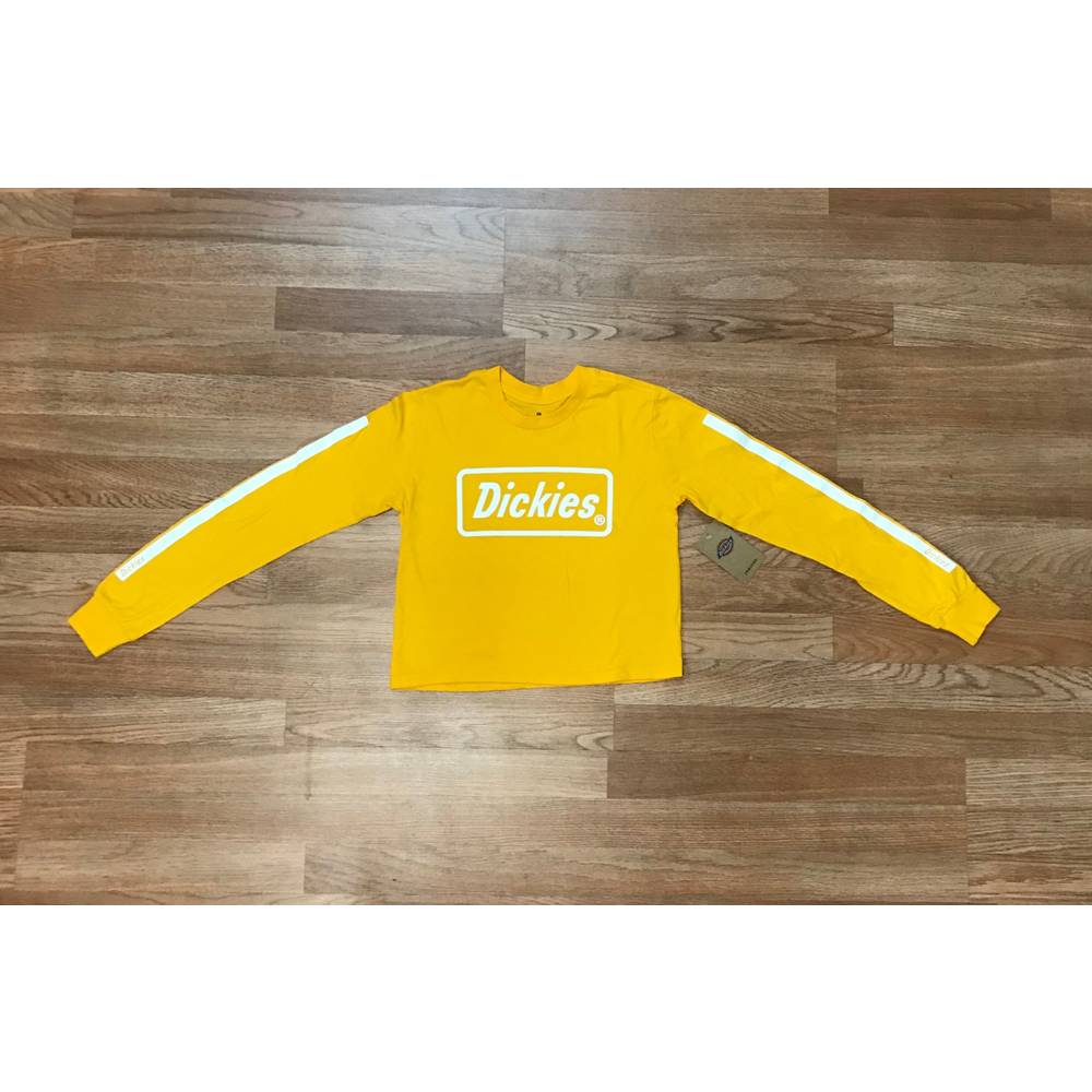 Dickies Women's Crop Top Logo Long Sleeve