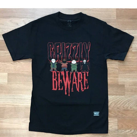 Grizzly Jason Stamp Logo T-shirt