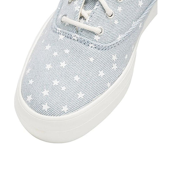 Keds WOMEN'S RISE DENIM STAR Shoes LightBlue Stonewash Denim