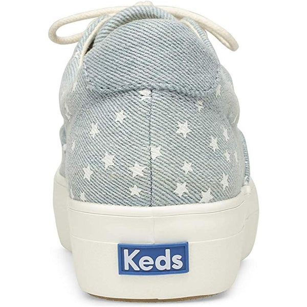 Keds WOMEN'S RISE DENIM STAR Shoes LightBlue Stonewash Denim