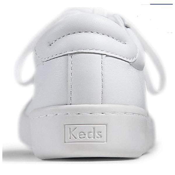 Keds WOMEN'S ACE LEATHER  Classic Tennis Shoes White