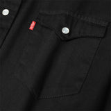 Levi's Men's Long Sleeve Western Pearl Snap Twill Shirt 3LMLW379CC Black
