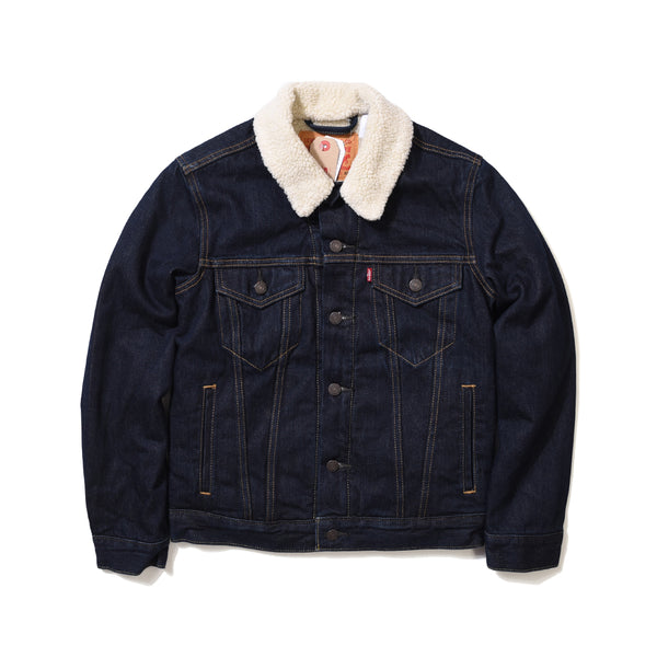 NAUTICA JEANS CO. SHERPA COLLAR DENIM JACKET