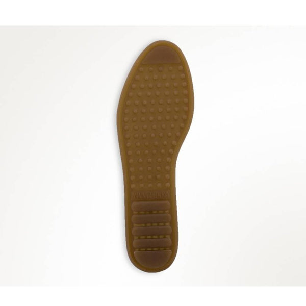 Minnetonka Kilty Hardsole Brown Moccasins