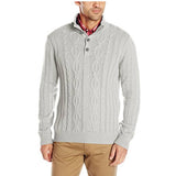 Nautica Mock Neck Cable Sweater