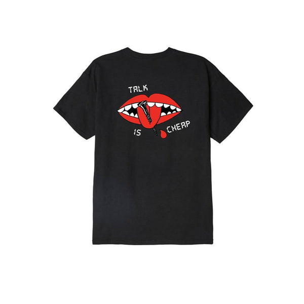 Obey TALK IS CHEAP Men’s Regular fit crew neck tee Black