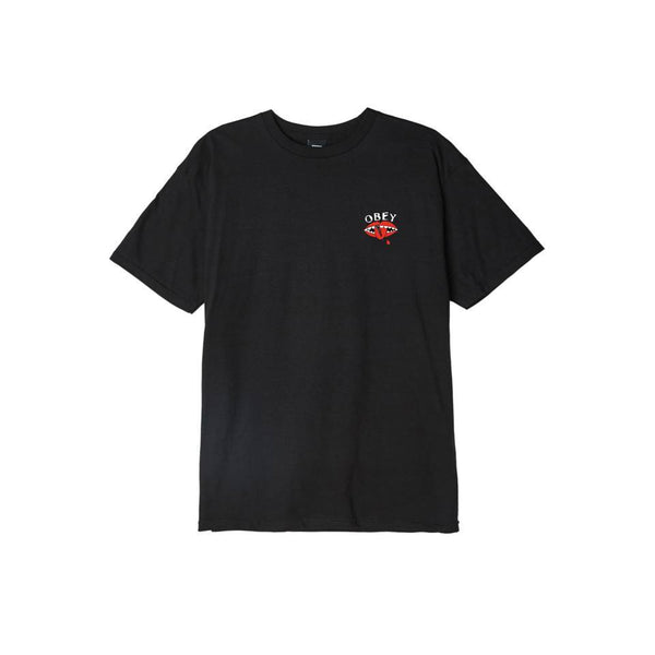 Obey TALK IS CHEAP Men’s Regular fit crew neck tee Black