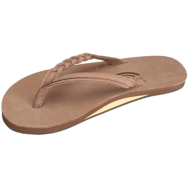 Rainbow Sandals Single Layer Thick Strap Sandals