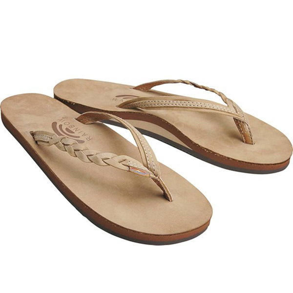 Rainbow Sandals Single Layer Thick Strap Sandals