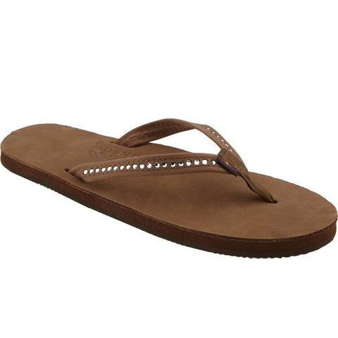 Rainbow Sandals Single Layer Thick Strap Sandals