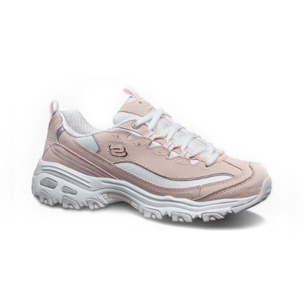is er enthousiasme Doelwit Skechers Women's D'Lites Memory Foam Lace-up Sneaker Pink White – HiPOP  Fashion