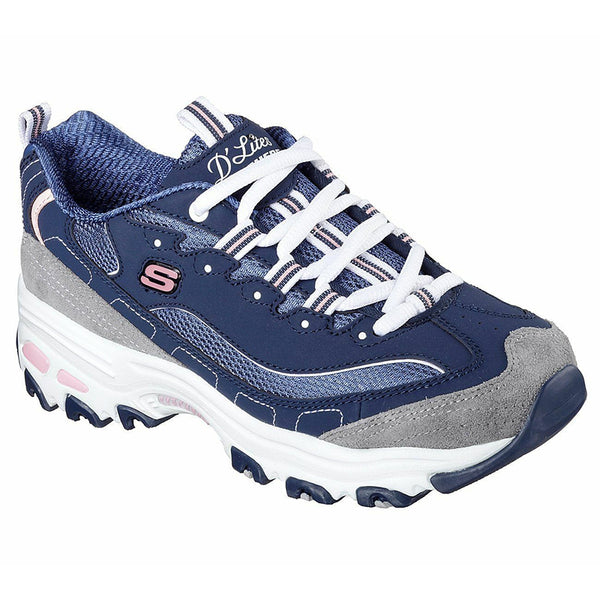 Skechers Men's D'Lites NEW JOURNEY Sneaker Memory Foam Navy – HiPOP Fashion