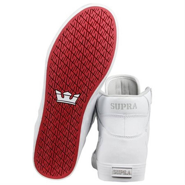 Supra White Vaider Hightop Shoes