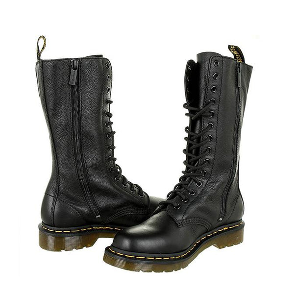 Dr. Martens Women’s 1B99 14-Eye Lace Up Leather Boot  Black
