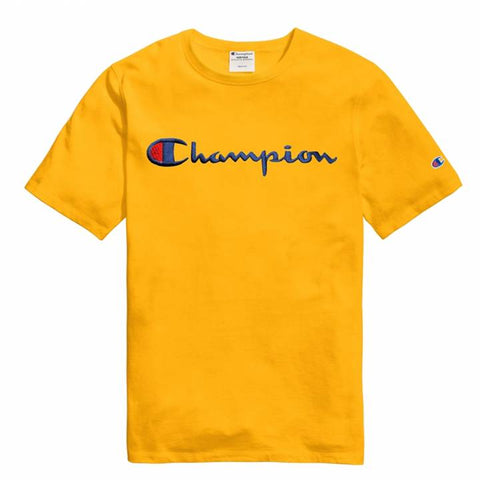 HERITAGE SHORT LEEVE T-SHIRT WITH CHAMPION LOGO BLACK