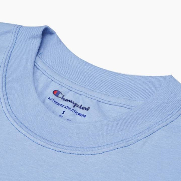 CHAMPION CLASSIC CONTRAST STITCH TEE BLUE