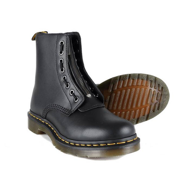 Dr.Martens Women's 1460 Pascal FRNT Zip Mid Calf Boot Black