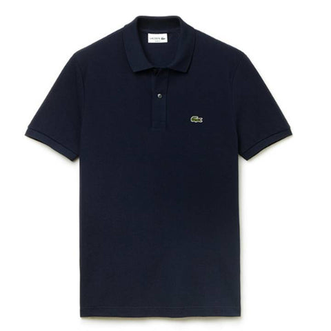 Lacoste Men's Solid Stretch Polo Navy