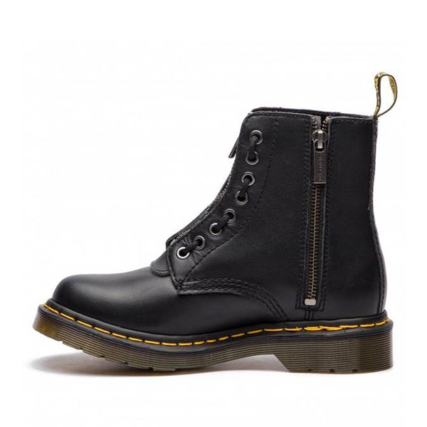 Dr.Martens Women's 1460 Pascal FRNT Zip Mid Calf Boot Black