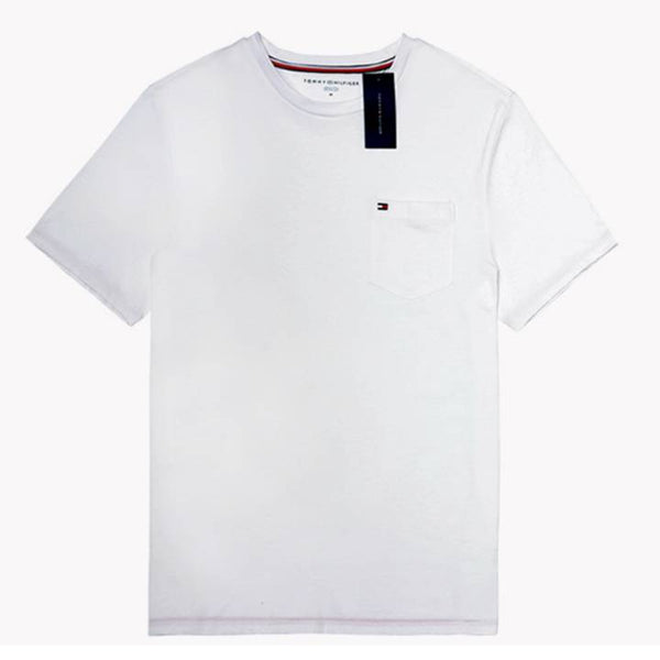 TOMMY HILFIGER MEN'S CREW NECK T-SHIRT WHITE