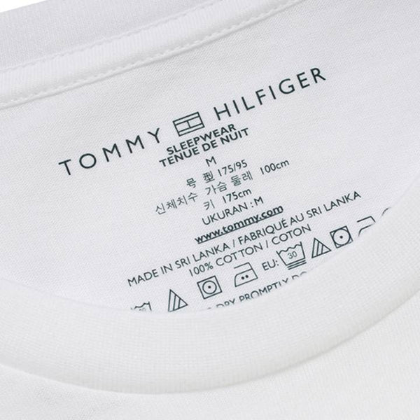 TOMMY HILFIGER MEN'S CREW NECK TEE WHITE