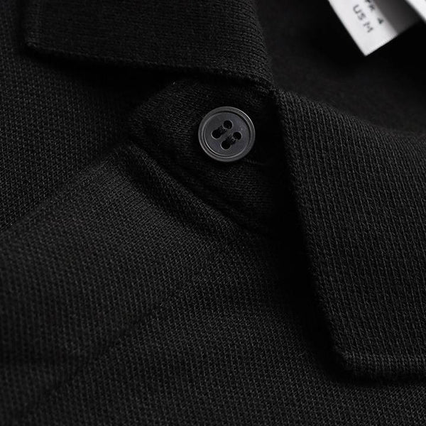 Lacoste Men's Solid Stretch Polo Black