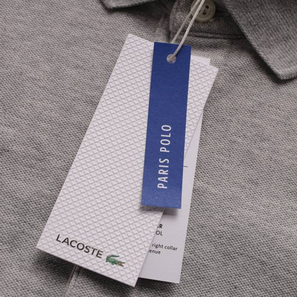 Lacoste Men's Solid Stretch Polo Grey