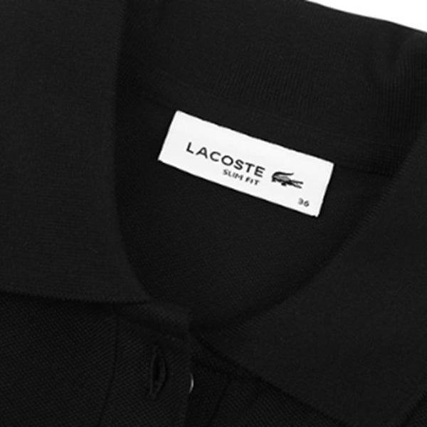 Lacoste Women's Stretch Slim Fit Polo Dress Black