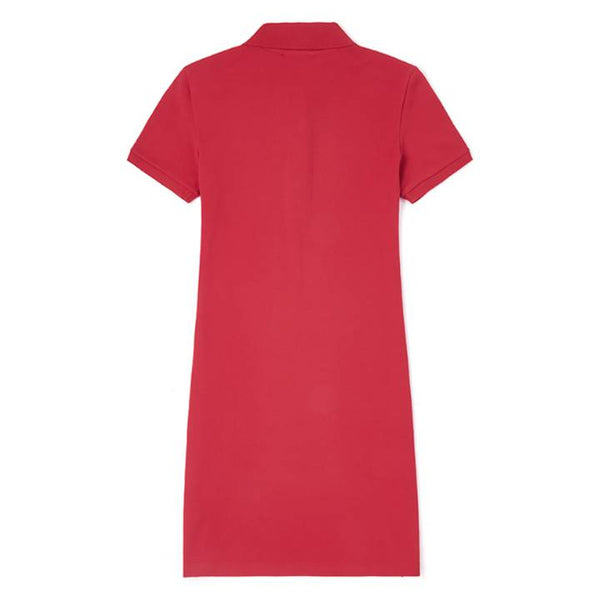 Lacoste Women's Stretch Slim Fit Polo Dress Red