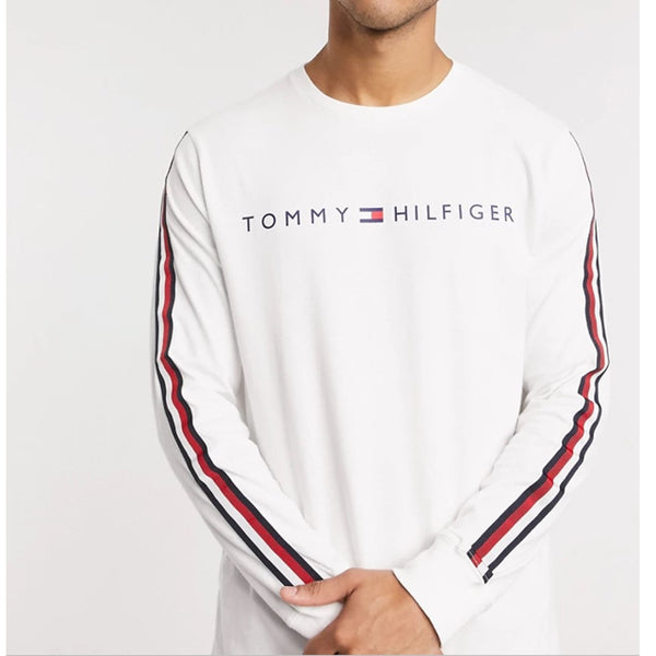 Tommy Hilfiger Tommy Jeans M NASH LS T-Shirt BRIGHT WHITE – Fashion