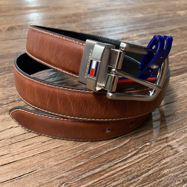 Tommy Hilfiger Men's Reversible Belt Black/Brown